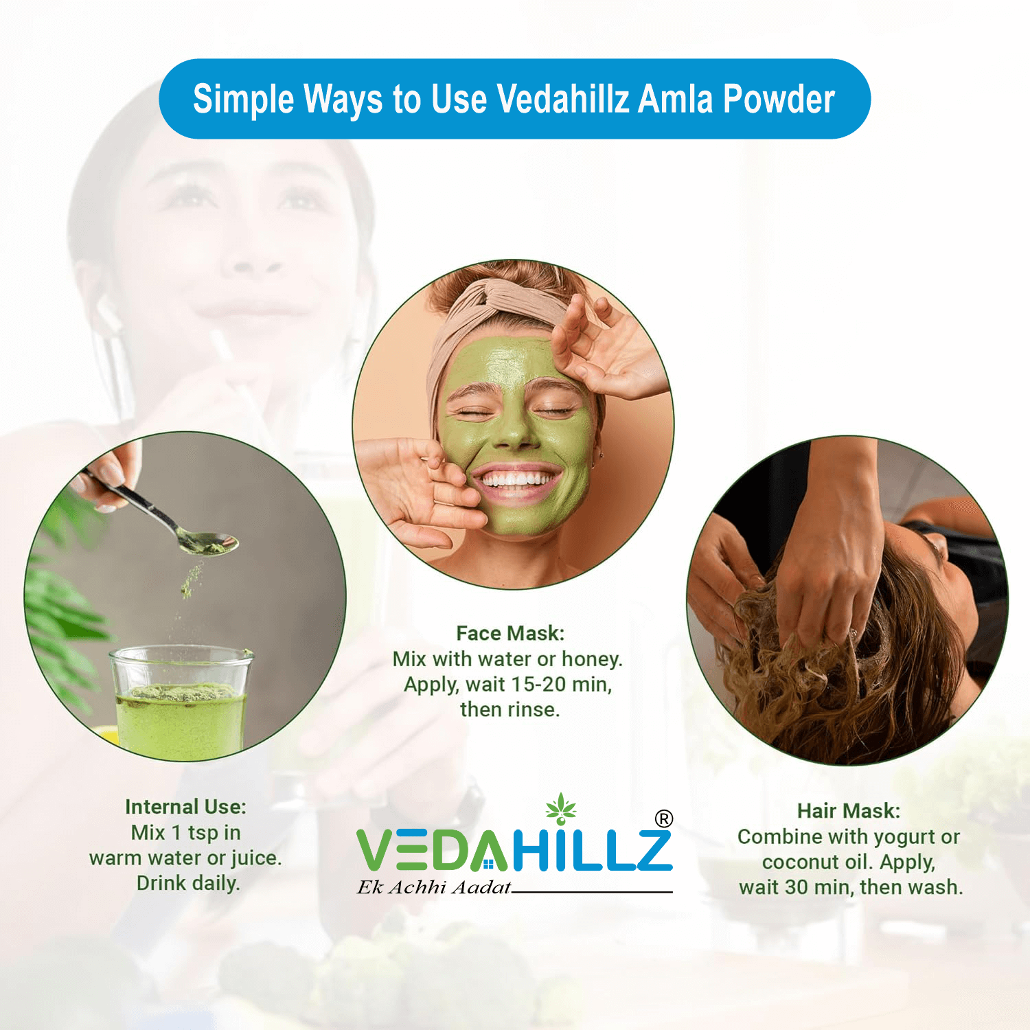 Vedahillz Amla Powder Made from Premium Quality Amla (Indian Gooseberry)
